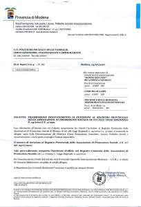 n° registrazione associazione